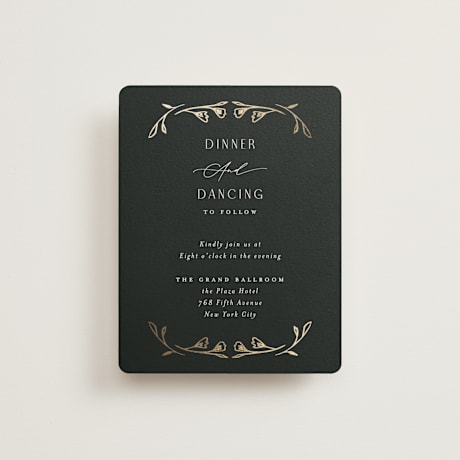 Foil-Pressed Reception Cards