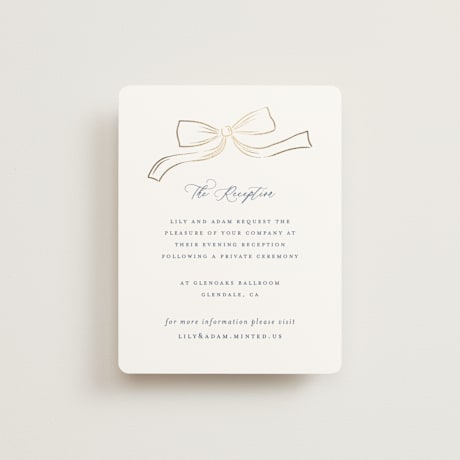 Foil-Pressed Reception Cards