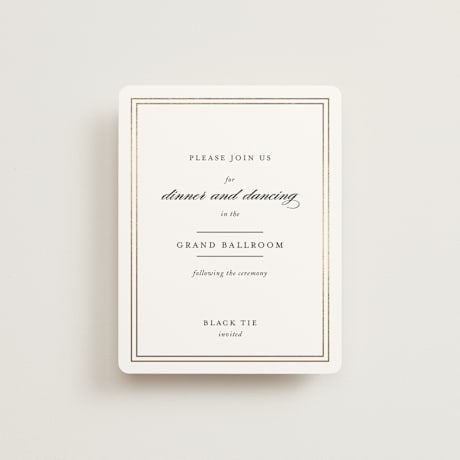 Foil-Pressed Reception Cards