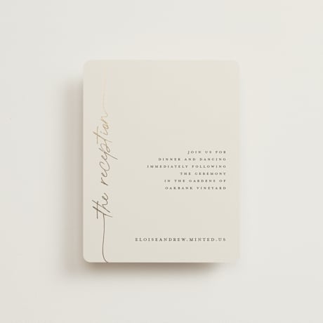 Foil-Pressed Reception Cards