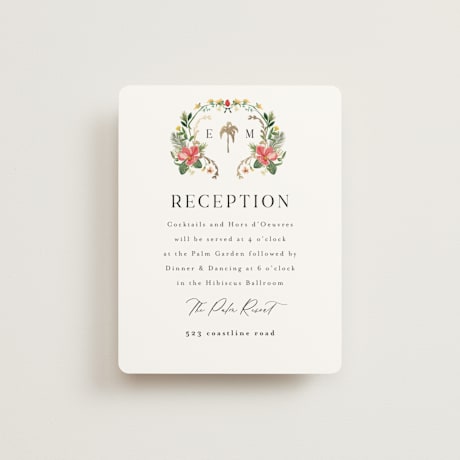 Foil-Pressed Reception Cards