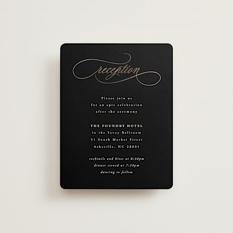 Foil-Pressed Reception Cards