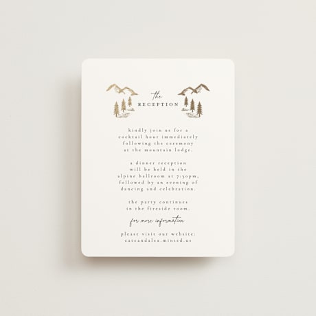 Foil-Pressed Reception Cards