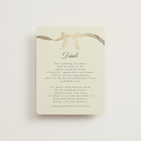 Foil-Pressed Reception Cards