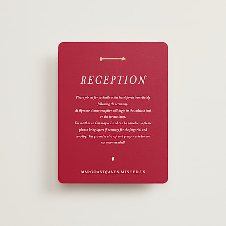 Foil-Pressed Reception Cards