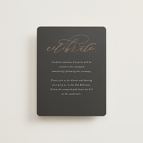 Foil-Pressed Reception Cards