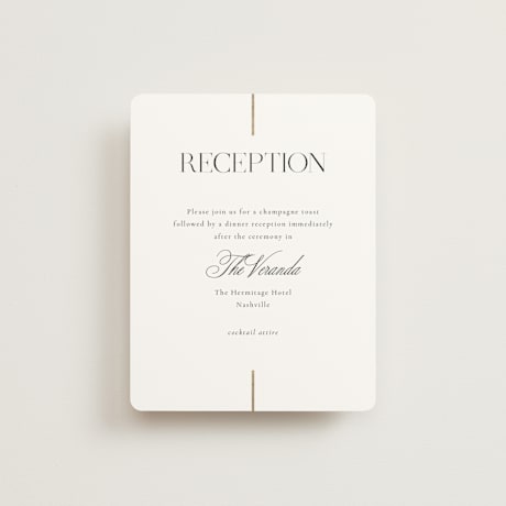Foil-Pressed Reception Cards
