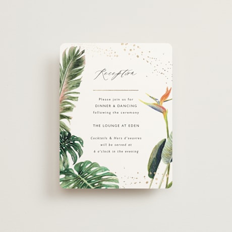 Foil-Pressed Reception Cards