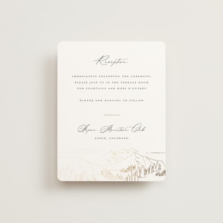 Foil-Pressed Reception Cards