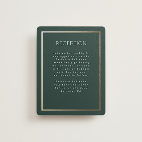 Foil-Pressed Reception Cards