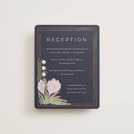 Foil-Pressed Reception Cards