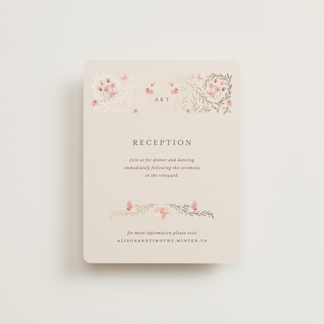 Foil-Pressed Reception Cards