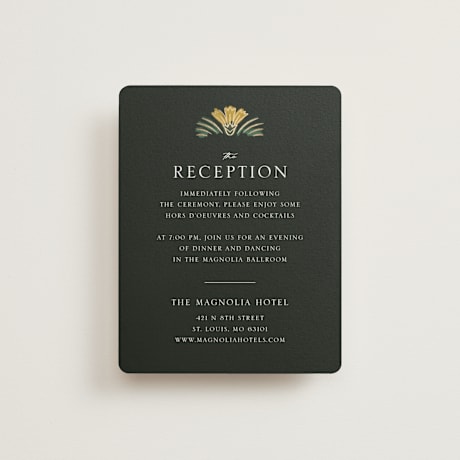 Foil-Pressed Reception Cards