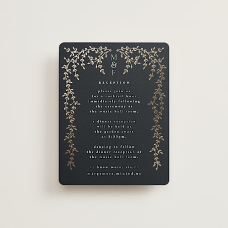 Foil-Pressed Reception Cards
