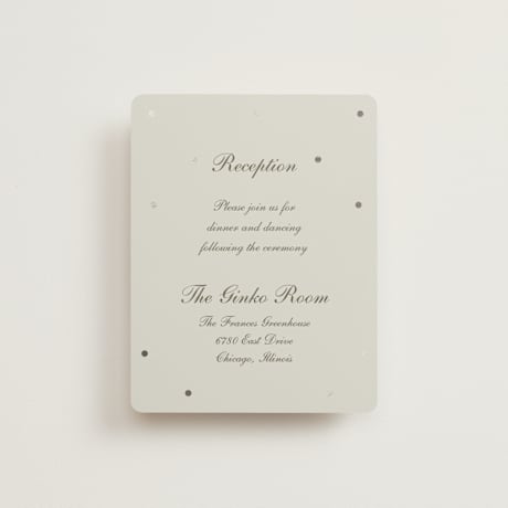 Foil-Pressed Reception Cards