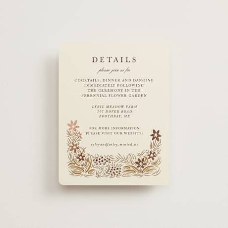Foil-Pressed Reception Cards