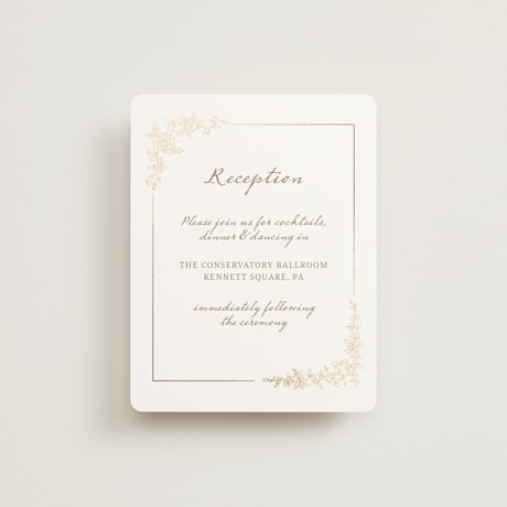 Foil-Pressed Reception Cards