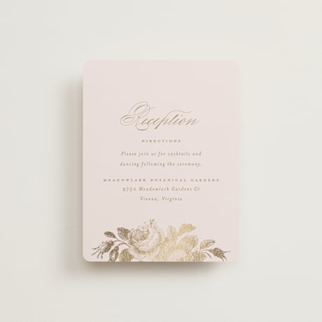 Foil-Pressed Reception Cards