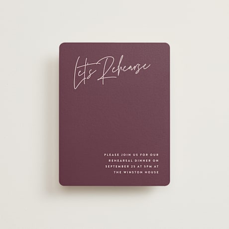 Rehearsal Dinner Cards