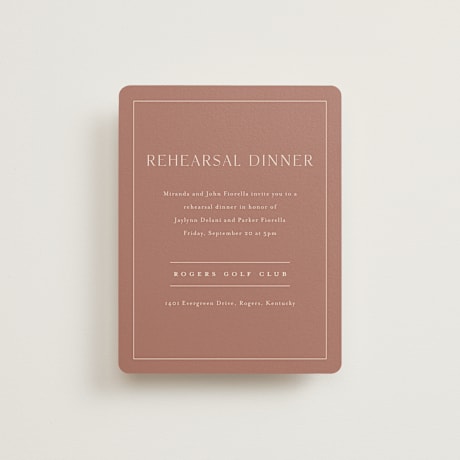 Rehearsal Dinner Cards