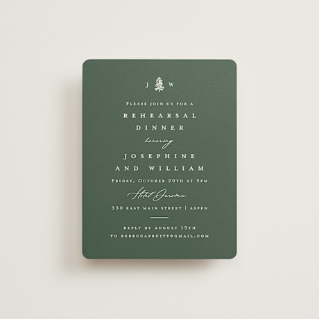 Rehearsal Dinner Cards