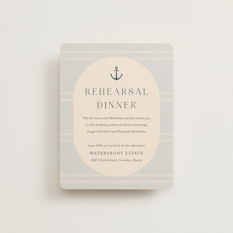 Rehearsal Dinner Cards