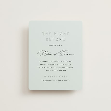 Rehearsal Dinner Cards