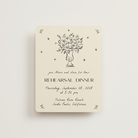 Rehearsal Dinner Cards