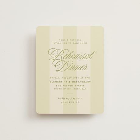 Rehearsal Dinner Cards