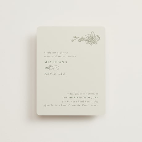 Rehearsal Dinner Cards