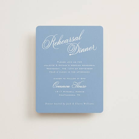 Rehearsal Dinner Cards