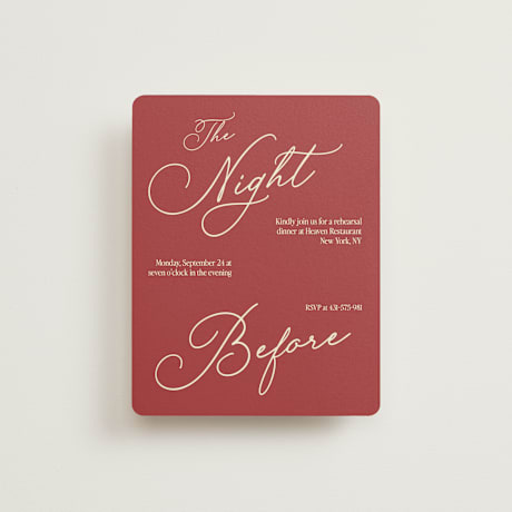 Rehearsal Dinner Cards