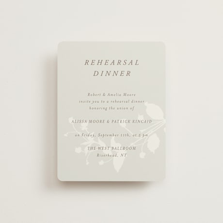 Rehearsal Dinner Cards
