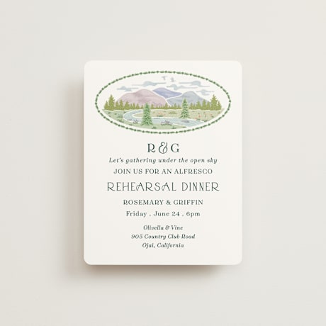 Rehearsal Dinner Cards