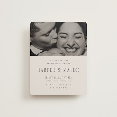 Rehearsal Dinner Cards