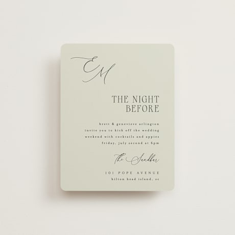 Rehearsal Dinner Cards