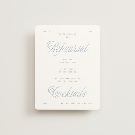 Rehearsal Dinner Cards