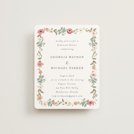 Rehearsal Dinner Cards