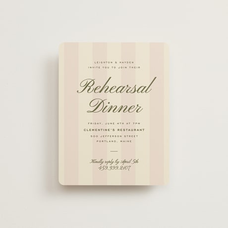 Rehearsal Dinner Cards