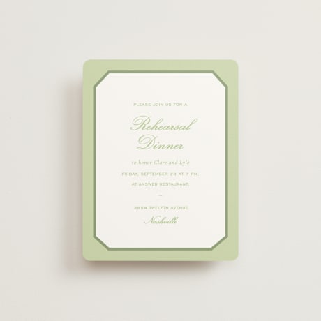 Rehearsal Dinner Cards