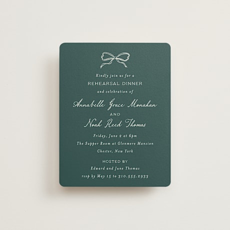 Rehearsal Dinner Cards