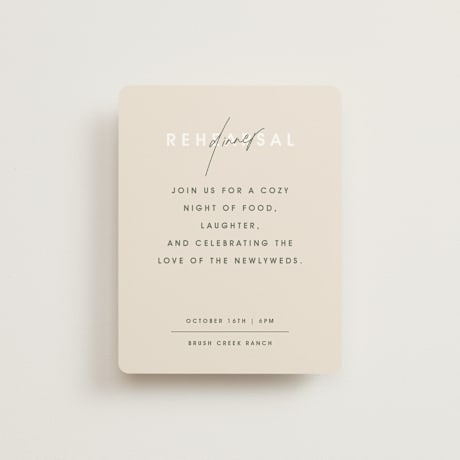 Rehearsal Dinner Cards