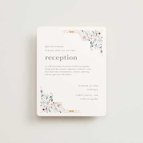 Reception Cards