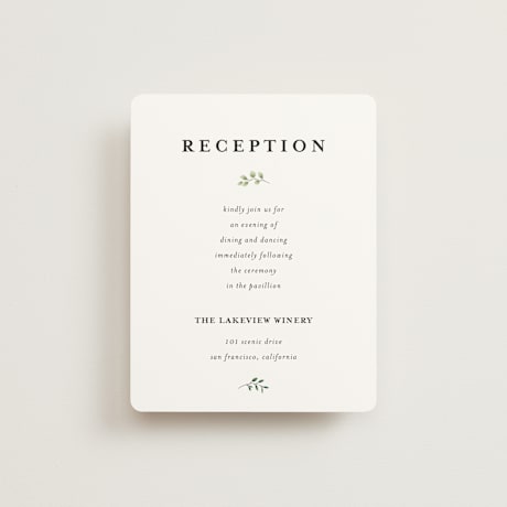 Reception Cards