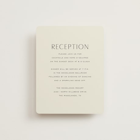 Reception Cards