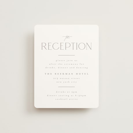 Reception Cards