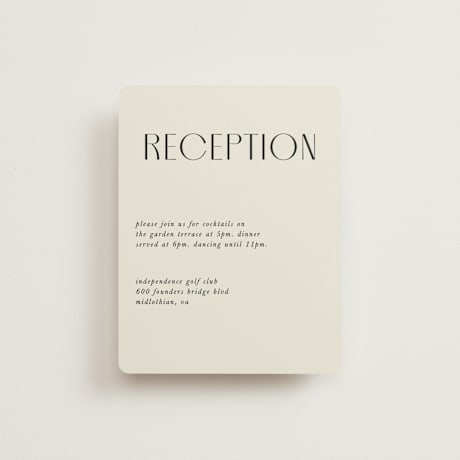 Reception Cards