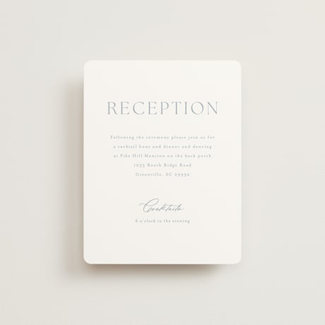 Reception Cards