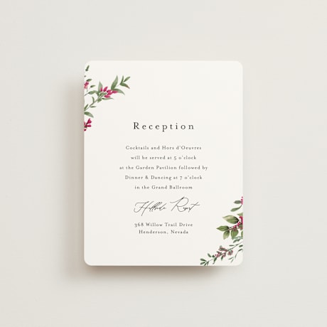 Reception Cards