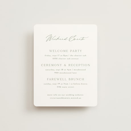 Reception Cards